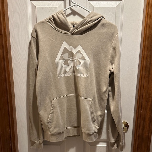 Under Armour Other - Under Armour Men's Beige Hoodie Sweater